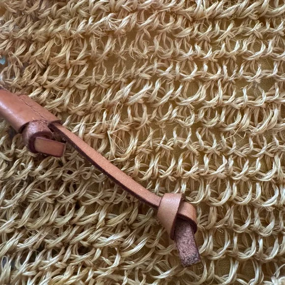 Yellow and Brown Hobo Bag with Spiral Design - Picture 4 of 8